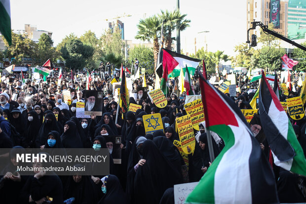 Gathering in Tehran in support of Palestine