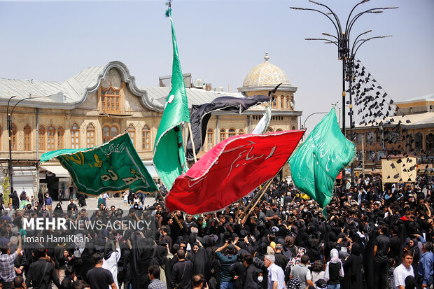 مراسم سوم عاشورا در همدان