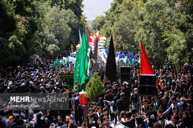 مراسم سوم عاشورا در همدان
