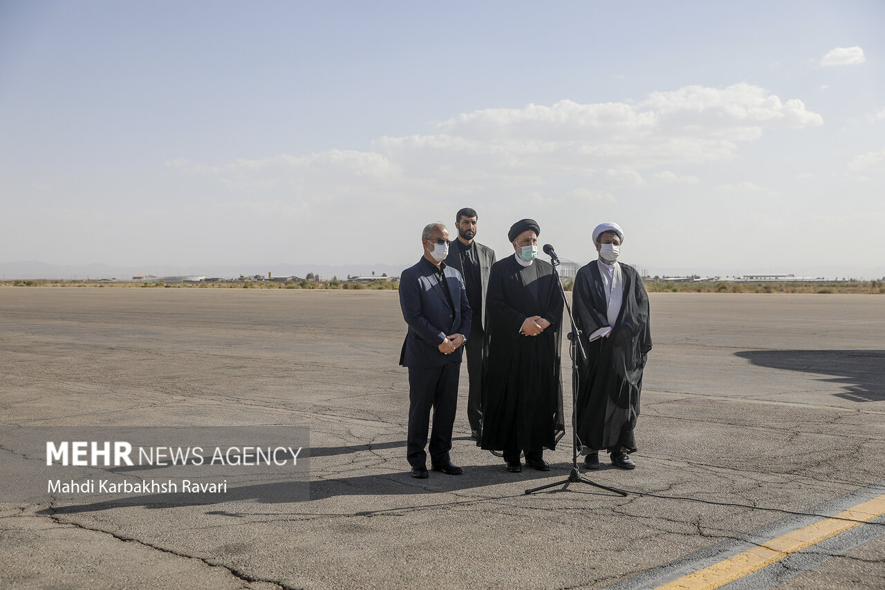 ورود رئیس جمهور به استان کرمان