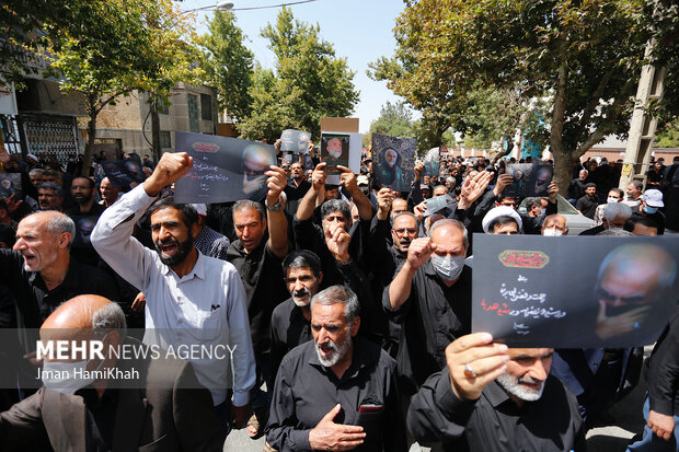 راهپیمایی اعتراضی مردم همدان در حمایت از شهید همدانی