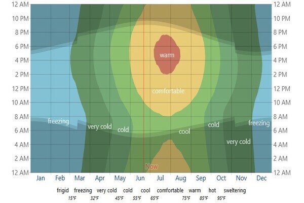 آب و هوای تورنتو در طول سال چگونه است؟