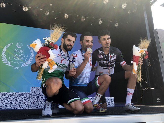 Iran's Ganjkhanlou wins gold in Men's Road Cycling