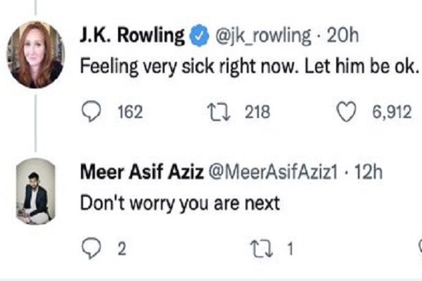 نویسنده هری پاتر تهدید به قتل شد