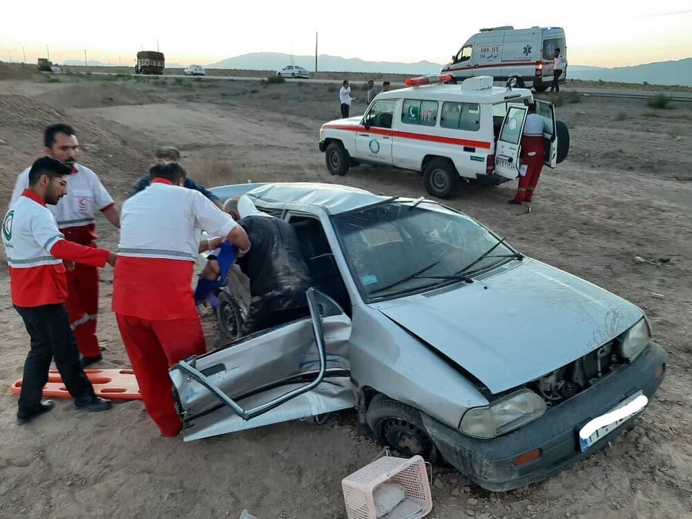 انحراف پراید در اهواز ۶ مصدوم بر جای گذاشت