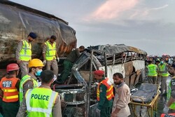 تصادف مرگبار در پاکستان ۲۰ کشته برجای گذاشت