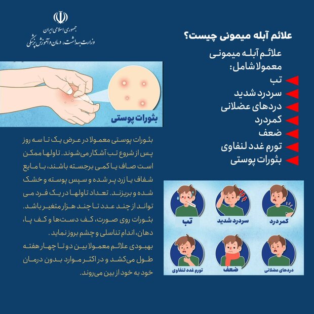 اینفوگرافی آبله میمونی/ از علائم بیماری تا راه های درمان