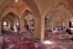 Mosques in Ardabil with carved ceilings, religious motifs