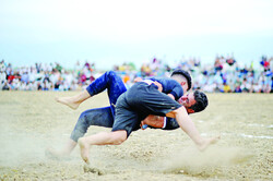 Goresh; traditional Turkmen wrestling