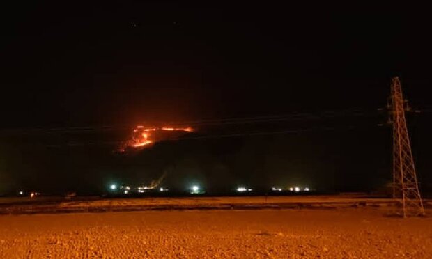 سرخی آتش بر تن بلوط های کوه «خامین» / سنگ بالش زیر سر نیروها شد