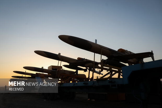 Iranian army joint drone military exercise
