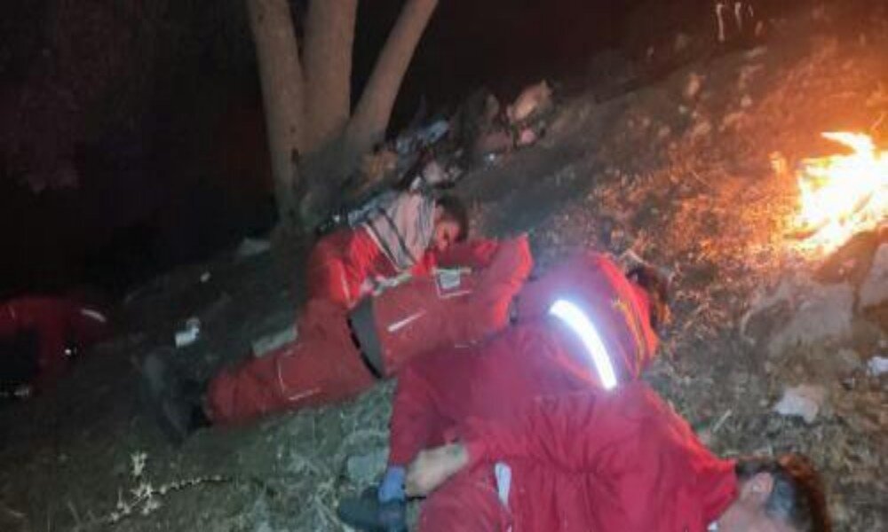 سرخی آتش بر تن بلوط های کوه «خامین» / سنگ بالش زیر سر نیروها شد