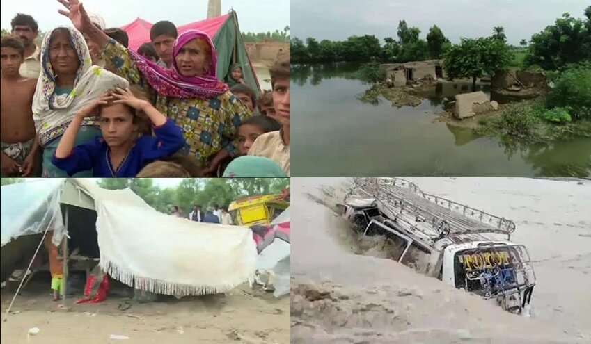 پاکستان میں بدترین سیلاب سے مزید 119 افراد جاں بحق، مجموعی تعداد ایک ہزار سے تجاوز