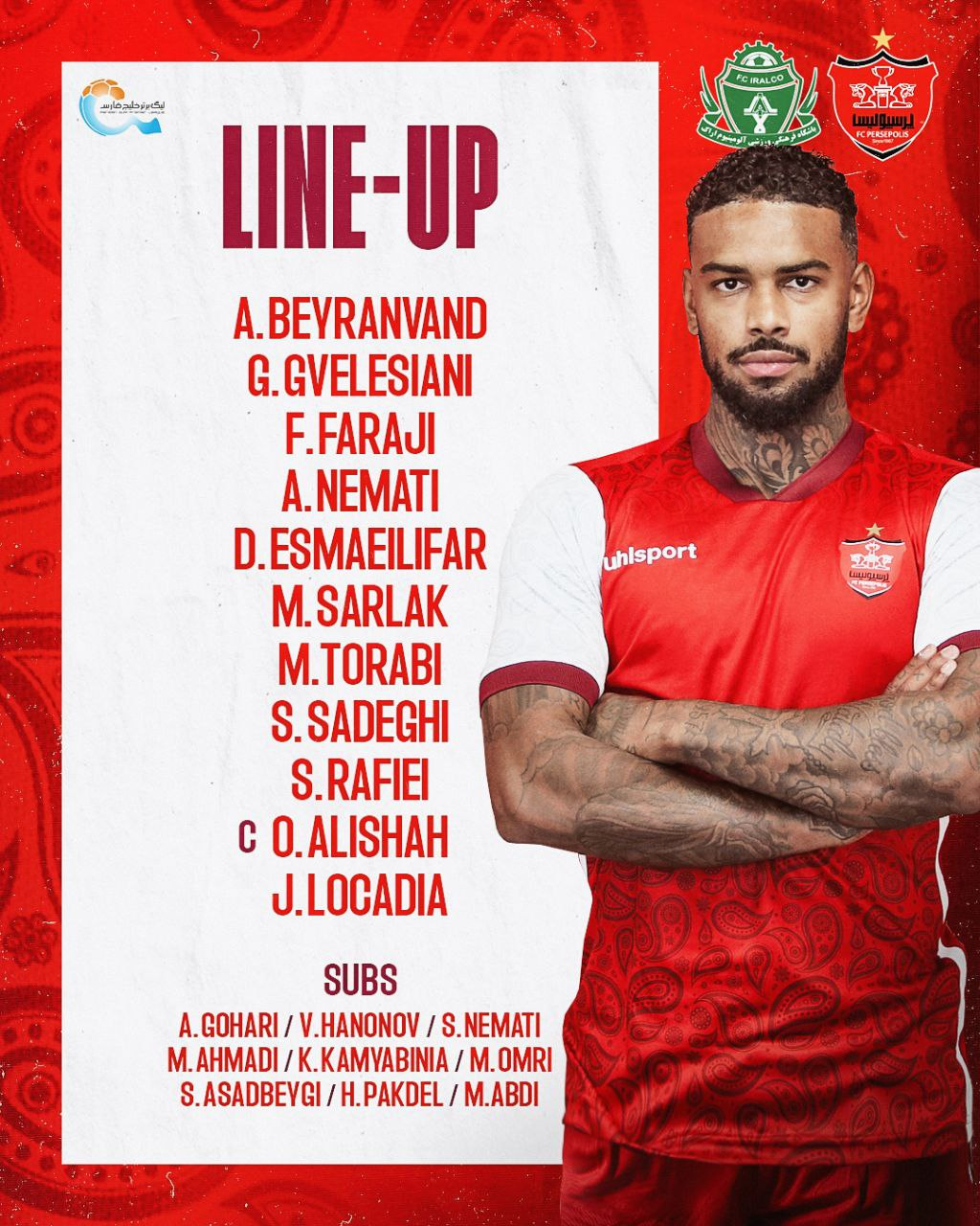 ترکیب پرسپولیس مقابل آلومینیوم مشخص شد/ اولین بازی لوکادیا