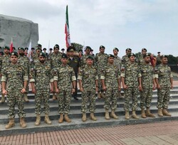 فريق بعثة الجيش الإيراني یفوز بالمركز الثالث في الالعاب العسكرية الروسية