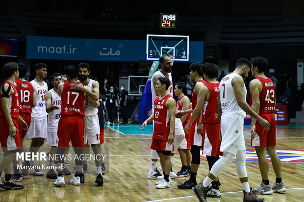 دیدار تیم های ملی بسکتبال ایران و ژاپن با برتری 79 بر 68 به سود تیم ایران به پایان رسید
