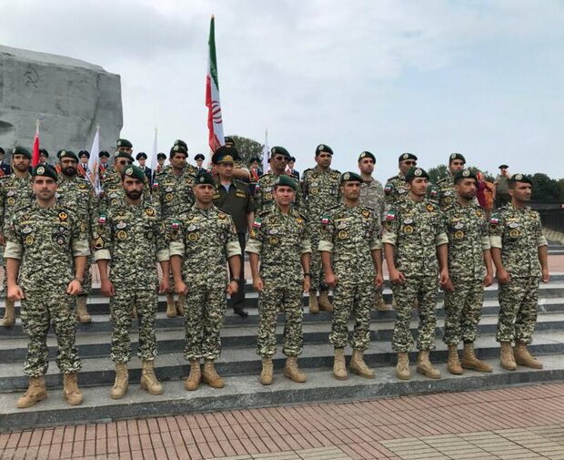 کسب مقام سوم تیم اعزامی ارتش ایران در مسابقات نظامی روسیه 