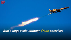 Iran's Large-scale military drone exercises