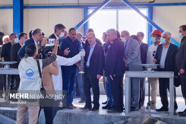 افتتاح دو پروه آبرسانی در غرب تهران با حضور وزیر نیرو