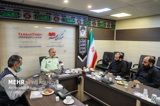 Tehran Police Chief visits MNA HQ