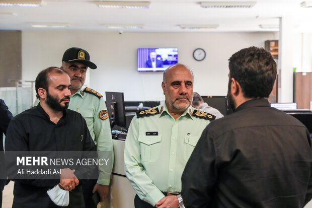 Tehran Police Chief visits MNA HQ