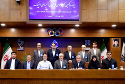 قدردانی اعضای منتخب کمیته ملی المپیک از جامعه ورزش و اعضای مجمع
