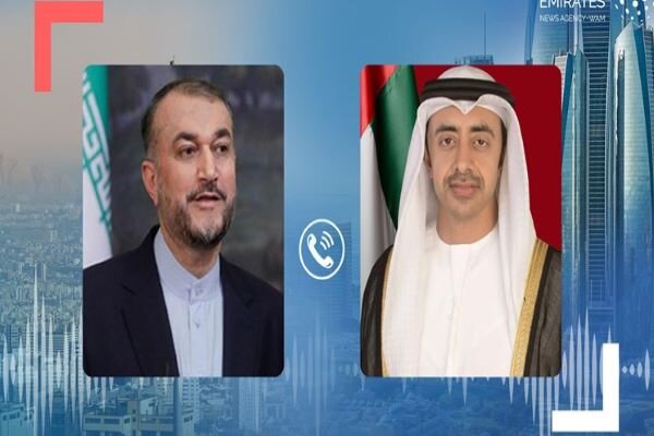 Iranian, Emirati FMs discuss strengthening bilateral ties