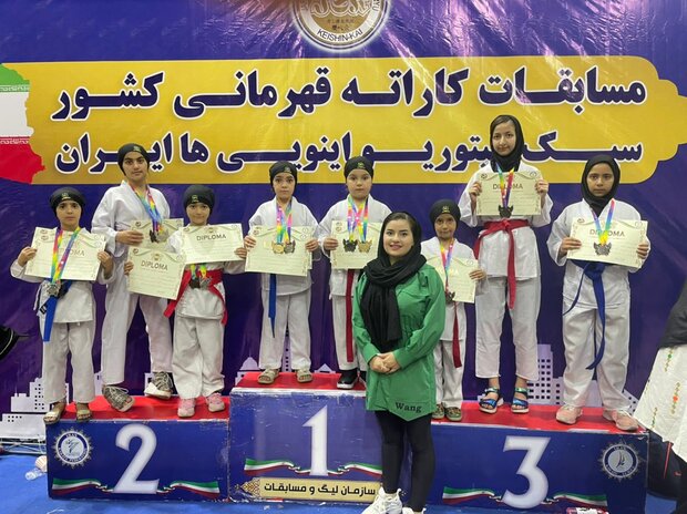 درخشش کاراته‌کاهای خردسال زنجانی در رقابت‌های کشوری
