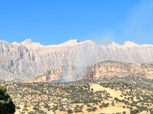آتش در کوه «بهره عنا» همچنان می تازد/نیاز به بالگرد برای مهار آتش