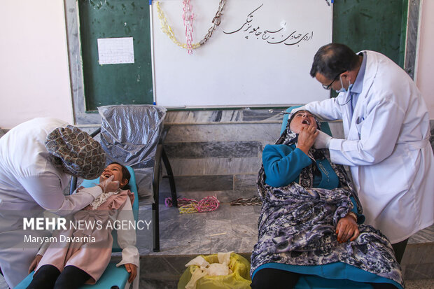 اردوی جهادی بسیج جامعه پزشکی در روستای زرد خراسان شمالی