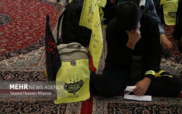 بدرقه بزرگترین کاروان اربعین دانش آموزان کشور در مشهد