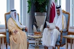 رایزنی وزیر خارجه کویت با امیر قطر