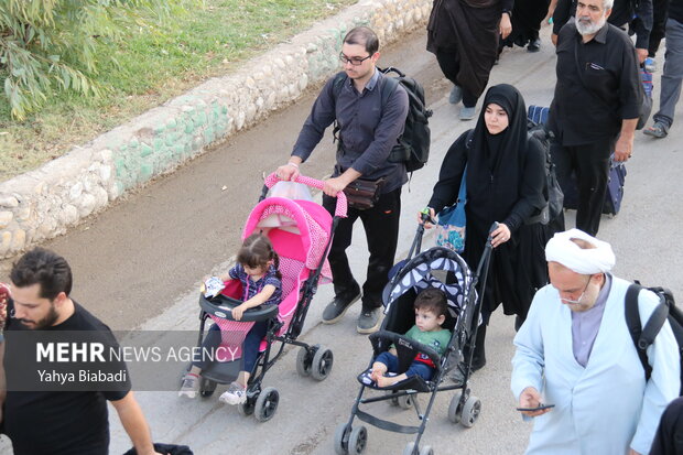 شکوه حضور زنجانی ها در اربعین حسینی