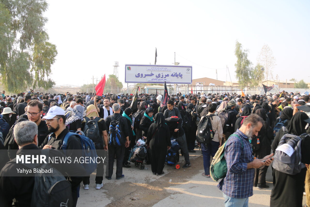 ازدحام در مهران؛ خسروی مملو از زائران/ مخبر و وحیدی در مناطق مرزی