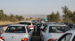 ترافیک سنگین در آزادراه کرج - قزوین و جاده چالوس