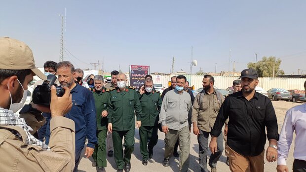سرلشکر سلامی از مرز مهران بازدید کرد