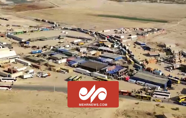 بازدید سردار سلامی از مهران با بالگرد / تصاویر هوایی از وضعیت مرز
