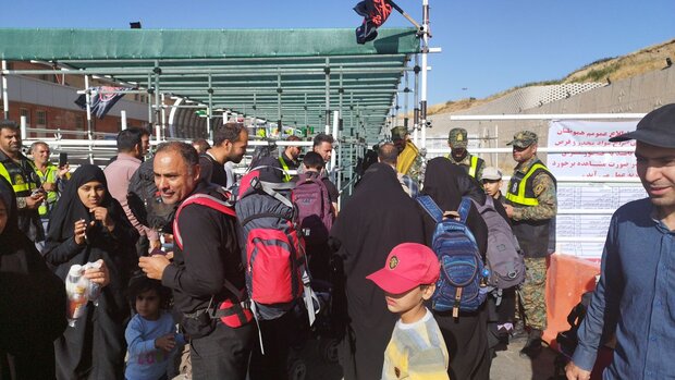 تداوم ورود زائران اربعین حسینی از مرز تمرچین