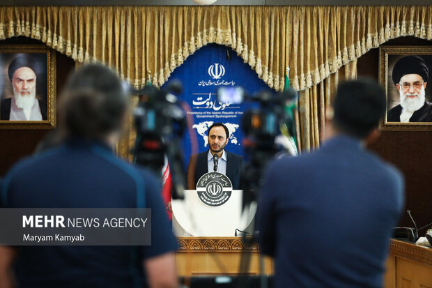 نشست خبری علی بهادری جهرمی سخنگوی دولت سه شنبه ۱۵ شهریور ۱۴۰۱ با حضور اصحاب رسانه برگزار شد