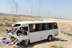 تصادف در جاده بیضا- شیراز ۲۴ مصدوم به جا گذاشت