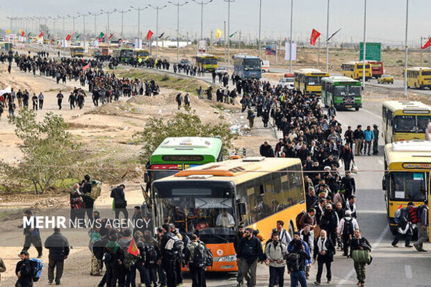اعزام ۱۲۷۹ دستگاه اتوبوس از استان فارس به شلمچه
