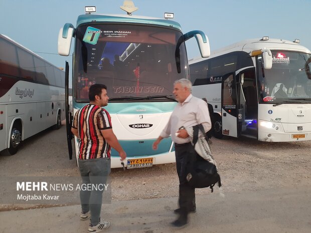 مسافرگیری ۱۵۰۰ دستگاه اتوبوس، مینیبوس و ون در پایانه برکت