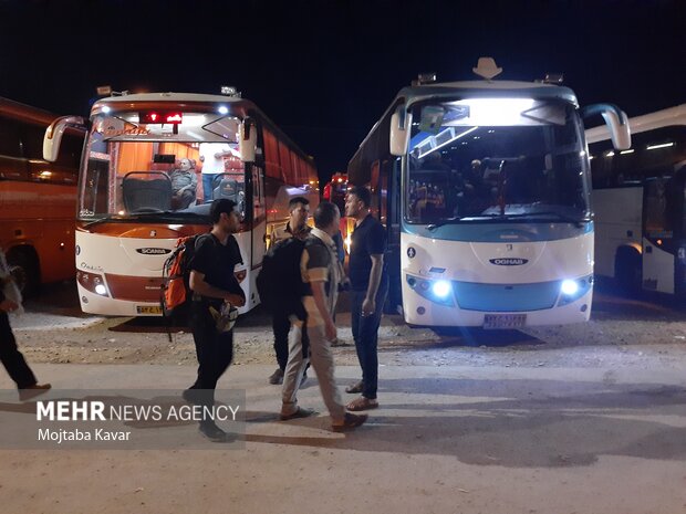 اعزام ۲۹ اتوبوس برای بازگرداندن زوار گیلانی از مرز مهران 