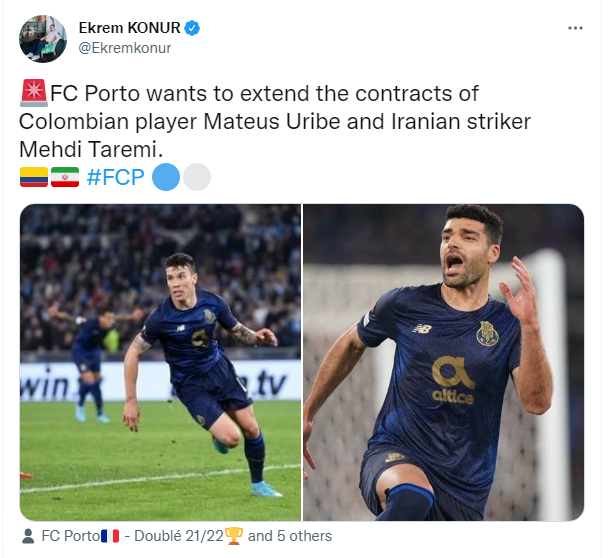 تصمیم جدید باشگاه پورتو برای طارمی/ مهاجم ایران تمدید میکند؟