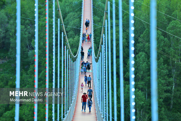 Meshkin Shahr suspension bridge