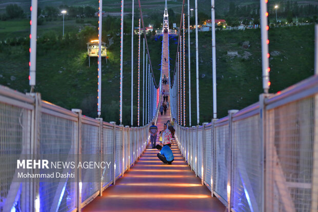 Meshkin Shahr suspension bridge