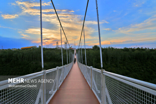 Meshkin Shahr suspension bridge