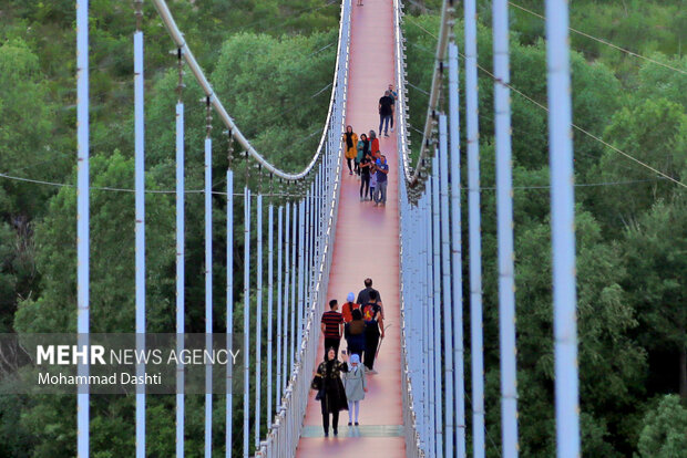 Meshkin Shahr suspension bridge