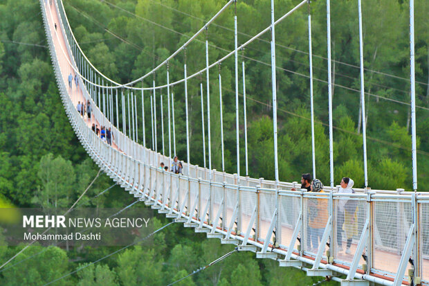 Meshkin Shahr suspension bridge