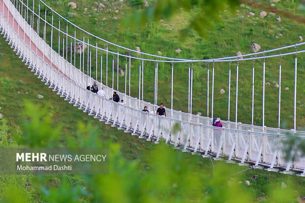 Meshkin Shahr suspension bridge